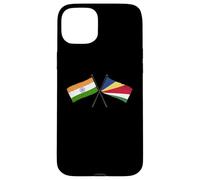 India Seychelles Crossed Flags Indian Seychellois Roots Case for iPhone 15 Plus