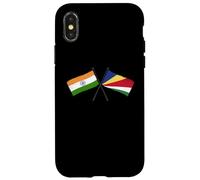 India Seychelles Crossed Flags Indian Seychellois Roots Case for iPhone X/XS