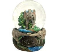 India Snow with Elephants Globe 65 mm Glass Snow Dome