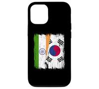India South Korea Half Flag Indian South Korean Jersey Case for iPhone 12/12 Pro