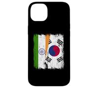 India South Korea Half Flag Indian South Korean Jersey Case for iPhone 14 Plus