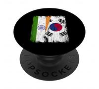 India South Korea Half Flag Indian South Korean Jersey PopSockets Adhesive PopGrip