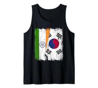 India South Korea Half Flag Indian South Korean Jersey Tank Top
