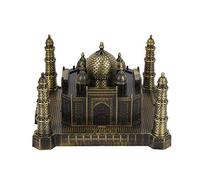 India Taj Mahal Model Metal World Famous Landmark Building Model Home Office Decor Ornaments Gifts for Women Men Adults Friends