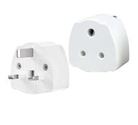 India To UK Adapter, 2 Pack UK Travel Plugs Converter Mains Plug 3 Pin Tourist Adaptor with 5A Fuse For Business Family Travel Outdoor (White)