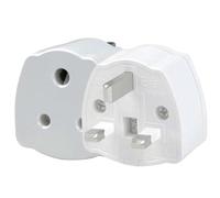 India To UK Adapter, 2PCS India To Uk Plug Adapter For Business Family Travel Outdoor, India To Uk Plug Adapter 3 Pin With 5A Fuse For Business Family Travel Outdoor (White) (White)