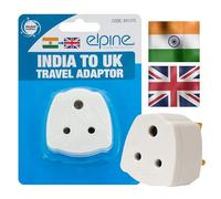 India To Uk Adapter Travel Plug - Power Main, Travel Holiday | Converter Mains 13Amp Fuse, Electrical Household, Appliance Connectors | Power Cord, Strong Durable