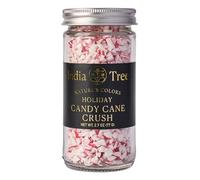 India Tree Nature’s Colors Cake Decorations Candy Cane Crush Sprinkles in Glass Jar, Plant-Based Food Coloring, Non-GMO, No Artificial Dyes, Baking and Dessert Topping, 2.7 oz