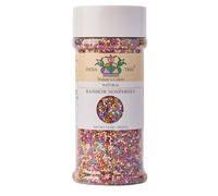 India Tree Nature's Colors Rainbow Nonpareils, 7.0 oz | Rainbow, Natural, Vegan, Red-3 Free