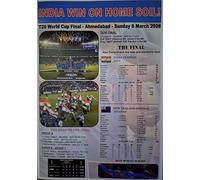 India Twenty20 (T20) Cricket World Cup winners 2026 - souvenir print