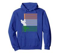 India Vintage Cricket Indian Flag Colors Pullover Hoodie