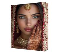 India Woman Paint by Numbers, Painting by Numbers for Adults Kits, DIY Canvas Paint by Number Kids Kits, Color Acrylic Pigment Drawing Crafts, Gifts for Home Wall Decor 50x70cm (Without Frame) T-921