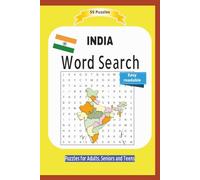 INDIA Word Search: All about the indian culture, people, geography and more ... | Easy readable | 55 Puzzles | Puzzles for Adults, Seniors and Teens | Format 6x9 | 15.24 x 22.81 cm | 110 pages