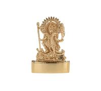 Indiabazaar Kali Maa Statue Murti Golden Metal Small Kali Maa Mata Hindu Indian Goddess Idol for Car Dashboard Home Office Desk Mandir Temple Pooja Décor Diwali Wedding Gift (3 Inch)
