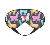 Indian Alpaca Print Functionality Eye Mask Sleep Lightweight Travel Yoga Camping Outdoors Relaxation