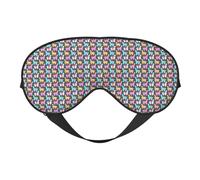 Indian Alpaca Print Soft Eye Mask Beneficial Block Light Nap Night Use Travel Camping Meditation Yoga