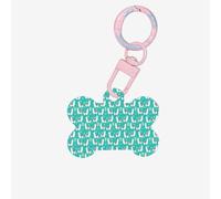 Indian Alpaca Printing 1 Pc Dog Tag Bone Shape Id Tags Double Sided with Key Ring Pet Craft Pet for Pets