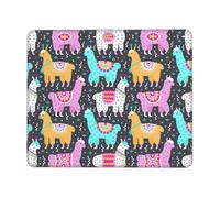 Indian Alpaca Thick Comfort Mouse Pad with Lock Edge Design, Large Non-Slip Rubber Base Desk Mat for Office