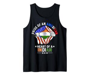 Indian American America Pride Foreign Country India Flag Tank Top