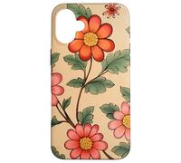Indian Block Print Floral Art Case for iPhone 16 Plus