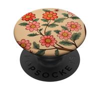 Indian Block Print Floral Art PopSockets Adhesive PopGrip
