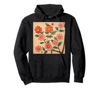 Indian Block Print Floral Art Pullover Hoodie