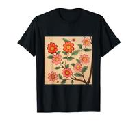 Indian Block Print Floral Art T-Shirt