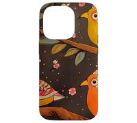 Indian Block Print Folk Art Birds Case for iPhone 14 Pro