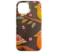 Indian Block Print Folk Art Birds Case for iPhone 15