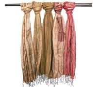 Indian Boho Scarf in Random Shades of Brown - 100% Cotton Handmade Shawl for Women - Lightweight, Soft & Breathable Ethnic Wrap - Versatile Fashion Accessory from Indi