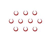INDIAN C-A-R || Red | Beautiful Handcrafted Red Moon Bindis (8mm | kumkum bindis | Round bindis |