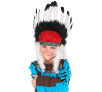 Indian chief headdress with feathers for children