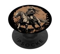 Indian Chief Horse Ride Warrior Indian Tribe Native American PopSockets Adhesive PopGrip