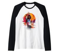 Indian Chief Indian Tribe Native American Pride Sunset Raglan Baseball Tee