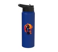 Indian Chief Indian Tribe Native American Pride Sunset Stainless Steel Insulated Water Bottle