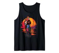 Indian Chief Indian Tribe Native American Pride Sunset Tank Top