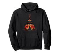 Indian Chief Tipi Tent Native American Pride Indian Tribe Pullover Hoodie