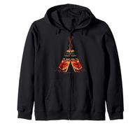 Indian Chief Tipi Tent Native American Pride Indian Tribe Zip Hoodie