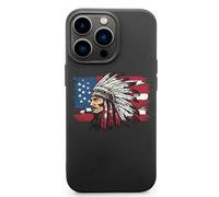 Indian Chief U.S. Flag TPU Mobile Phone Basic Cases Compatible with iPhone 13 Mini/13/13 Pro/13 Pro Max Anti-Scratch Covers