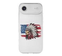 Indian Chief U.S. Flag TPU Mobile Phone Basic Cases Compatible with iPhone 17/17 Air/17 Pro/17 Pro Max Anti-Scratch Covers