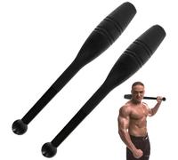 Indian Clubs, 2LB Heavy Duty Plastic Macebell, 16.1x1.6" Reusable Weighted Workout Bar for Strength Training Rehabilitation Improves Grip Full Body Workout