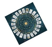 Indian Comforting Totons, Divination Tablecloth, Flannel Card Reading Mat | Horoscope Board Game, Mystical Spiritual Tarot Mat for,