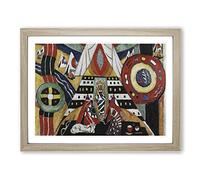 Indian Composition By Marsden Hartley Classic Painting Framed Print | A2 Oak Framed Wall Art | Ready to Hang | Classic Historical Picture | Living Room Bedroom Lounge Office