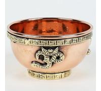Indian Consigners 3" Copper Offering Bowl with Om Symbol - Small Altar Bowl for Witchcraft, Smudging, Incense, Rituals & Spiritual Decor - Wiccan Pagan Meditation Gift