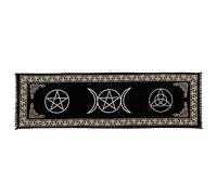 Indian Consigners 3 in 1 Altar Cloth Pentagram Triquetra Triple Moon Goddess Long