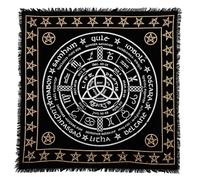 Indian Consigners Altar Cloth Pagan Wheel Witchcraft Alter Tarot Spread Top Cloth Wiccan Square Spiritual 36 by 36 sacred cloth Pagan Wheel
