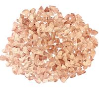 Indian Consigners Natural Crushed Polished Tumbled Gem Stone Chips, Decoration & Healing Crystals (Rose Quartz)