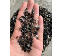 Indian Consigners Natural Crushed Polished Tumbled Gem Stone Chips, Decoration & Healing Crystals (Smokey Quartz)