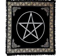 Indian Consigners Pentagram Altar Cloth Pentacle Witchraft Penta Witchery Tablecloth Alter Sacred Table Cover Spiritual Spell Witch Tarot Spread