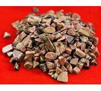 Indian Consigners Rhodonite Crystal Chips 100g - Natural Healing Stones for Emotional Balance, Inner Peace, Muscle Tension Relief, Self-Confidence & Chakra Work - Tumbled Gemstones for Spiritual Décor